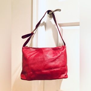 Stone Mountain leather red handbag